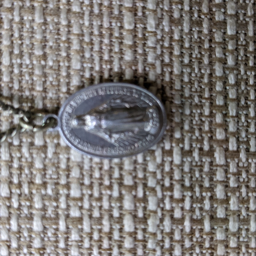 Religious Medallion Novena Of The Miraculous Medal, Prayer Necklace, Virgin Mary - Picture 1 of 4